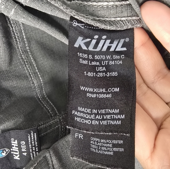 Kuhl Grey Strattus Hiking Ripstop Pants Straight relaxed Leg outdoor camping - Picture 12 of 14